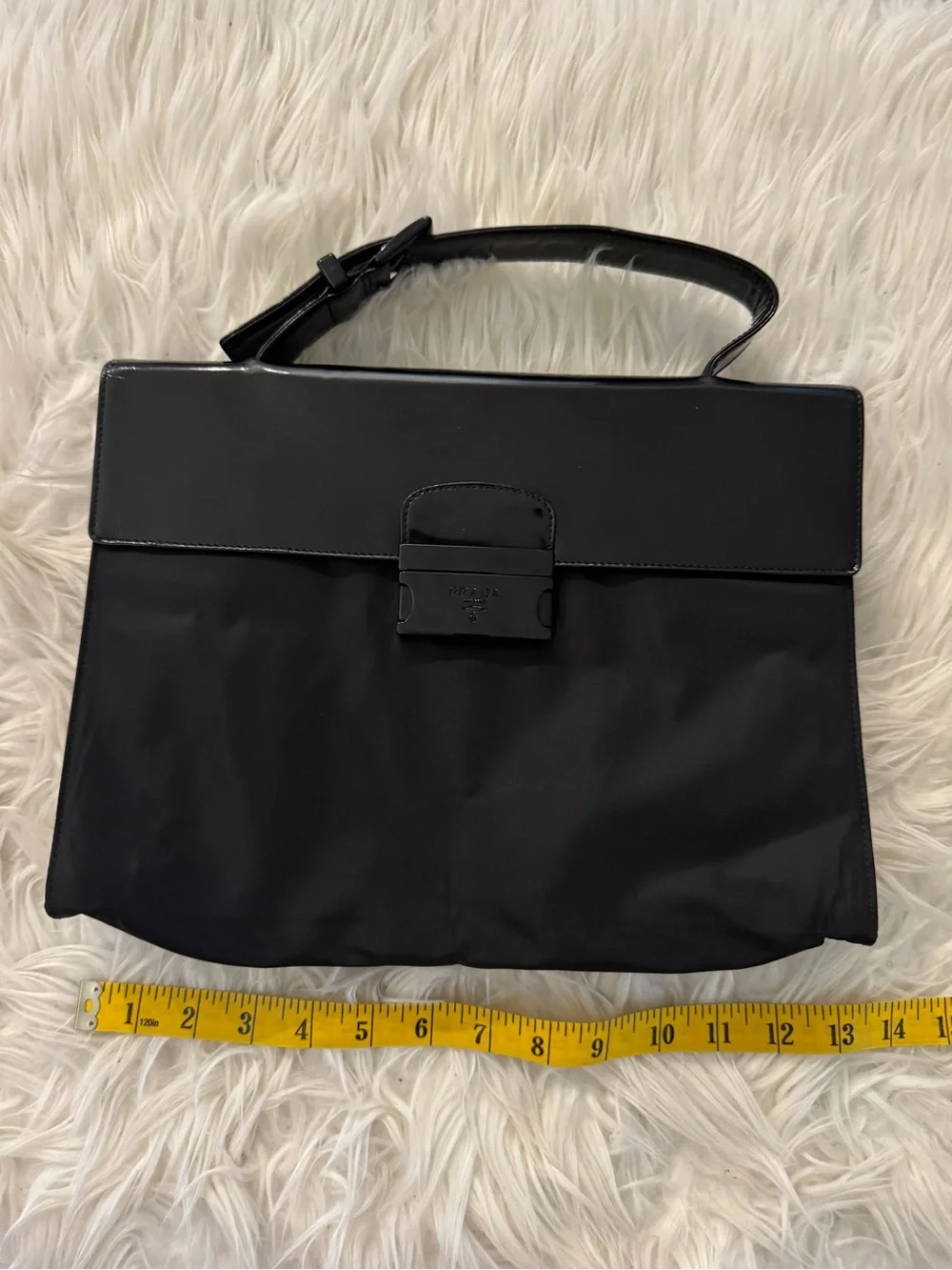 Prada tessuto spazzolato laptop bag - Picture 1 of 11